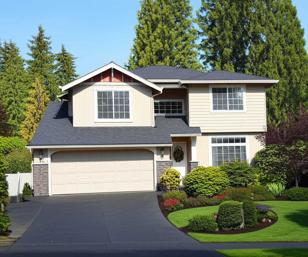 Happy Valley Oregon family home with safe leaf guard installation