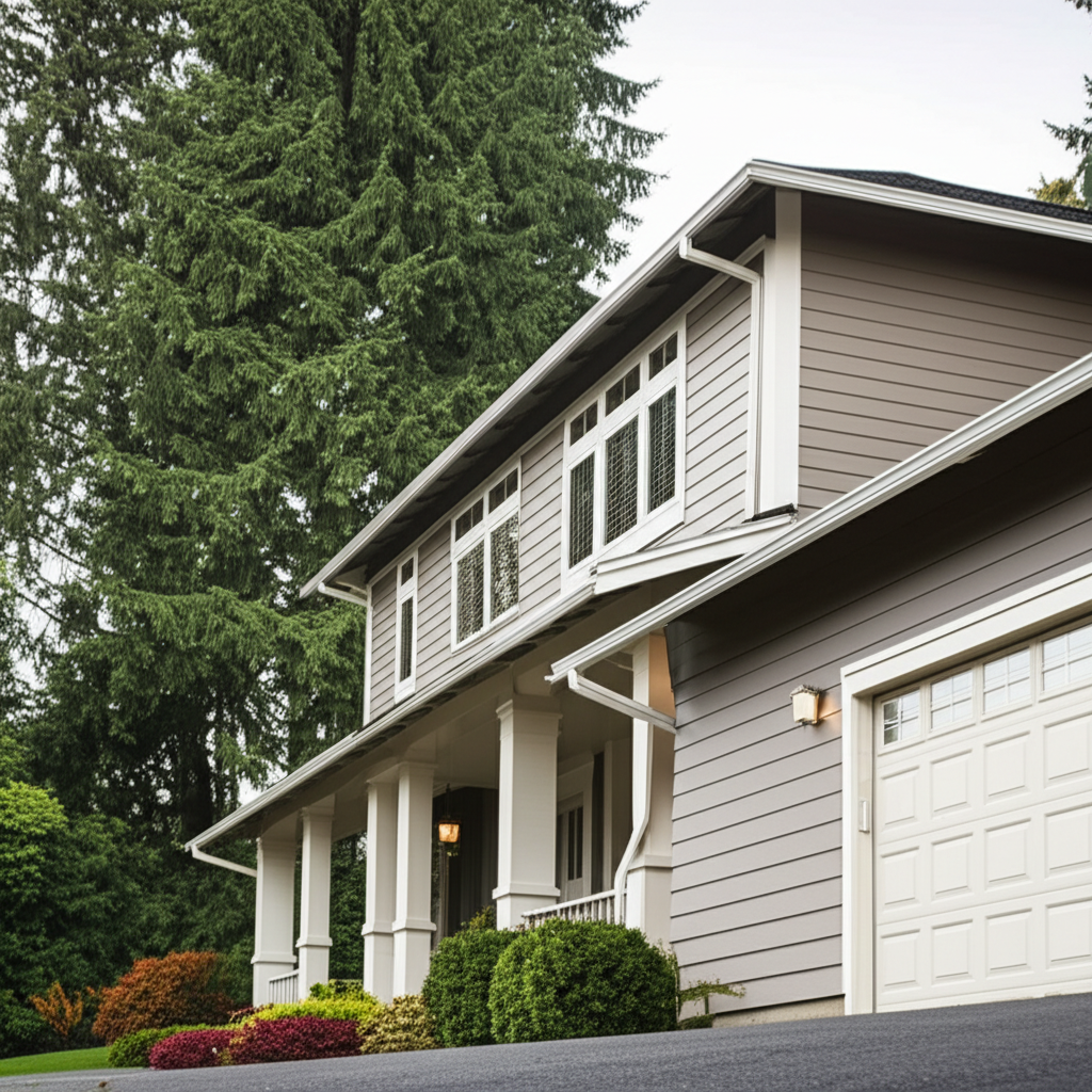 Tigard Oregon home with professional LeafBlaster Pro gutter guard installation